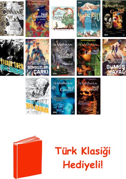 Neil Gaiman 13 Kitap Seti + Türk Klasiği Hediye