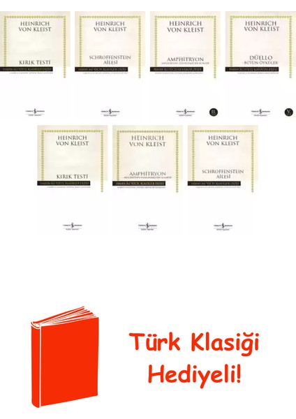 Heinrich Von Kleist 7 Kitap Seti + Türk Klasiği Hediye