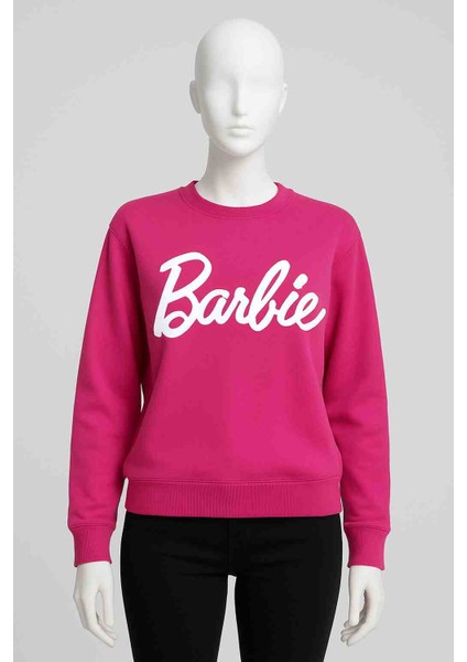 Barbie Baskılı Kadın Sweatshirt