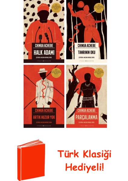 Chinua Achebe 4 Kitap Seti + Türk Klasiği Hediye