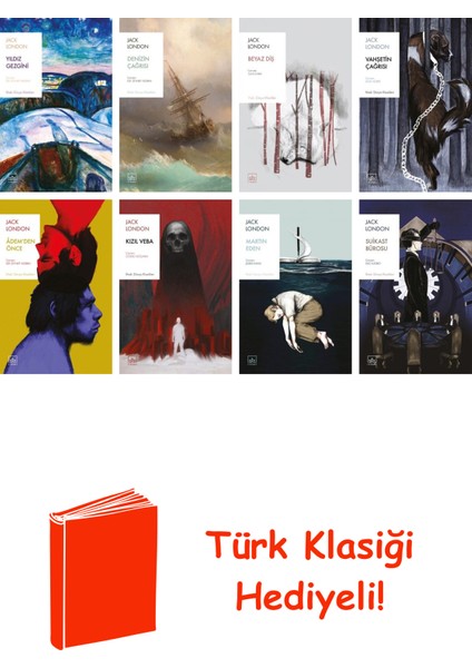Jack London 8 Kitap Seti + Türk Klasiği Hediye