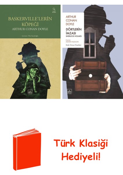 Arthur Conan Doyle 2 Kitap Seti + Türk Klasiği Hediye