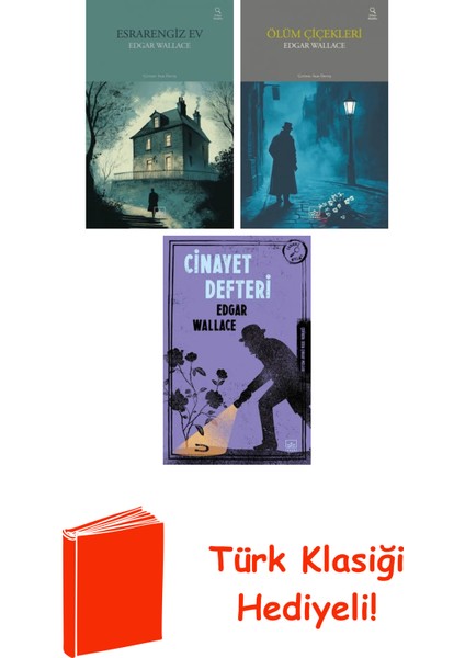 Edgar Wallace 3 Kitap Seti + Türk Klasiği Hediye