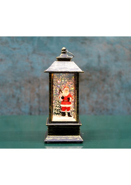 Kar Küresi Işıklı Noel Babalı