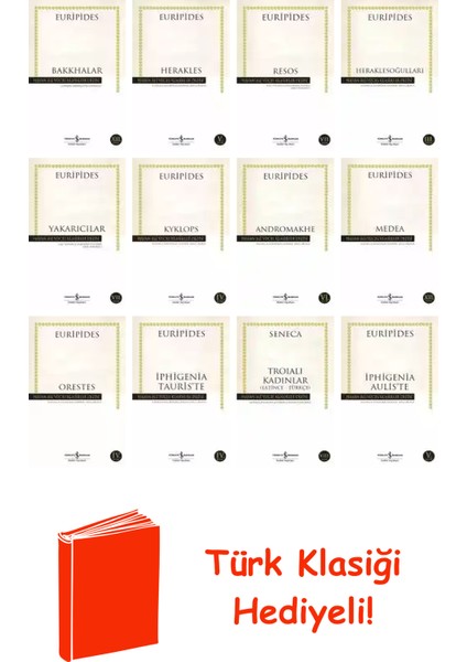 Euripides 12 Kitap Seti + Türk Klasiği Hediye