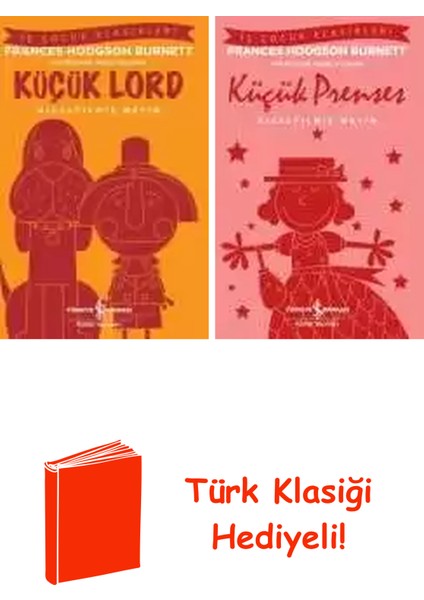 Frances Hodgson Burnett 2 Kitap Seti + Türk Klasiği Hediye