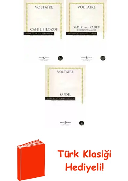 Voltaire 3 Kitap Seti + Türk Klasiği Hediye
