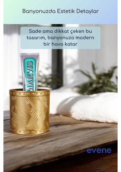 Diş Fırçalığı Diş Fırçalık Diş Fırçası Standı Diş Fırçası Tutucu Altın Eskitme Renk Model 82 indirimleri