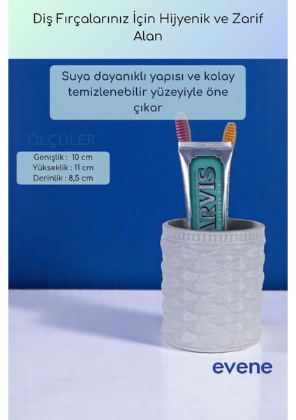 Diş Fırçalığı Diş Fırçalık Diş Fırçası Standı Diş Fırçası Tutucu Beyaz Renk Model 85 modelleri