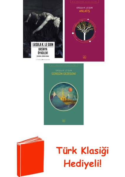 Ursula K. Le Guin 3 Kitap Seti + Türk Klasiği Hediye