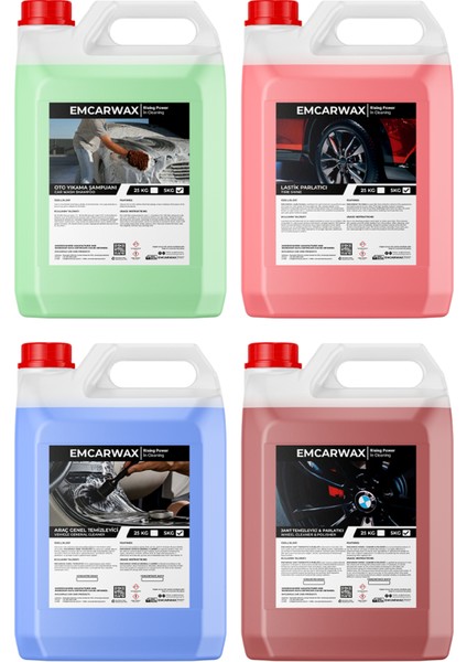 Prowash 4'lü Oto Bakım Seti + 2 Lt Köpük Yapan Pompa Hediyeli modelleri
