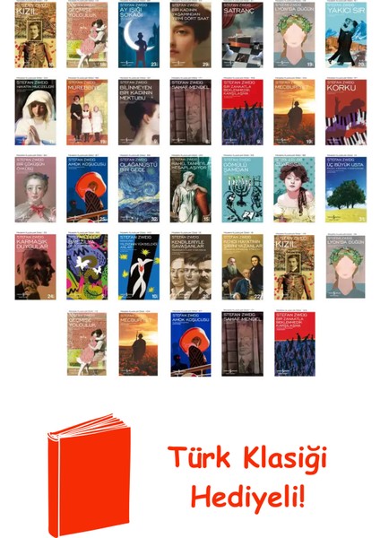 Stefan Zweig 33 Kitap Seti + Türk Klasiği Hediye