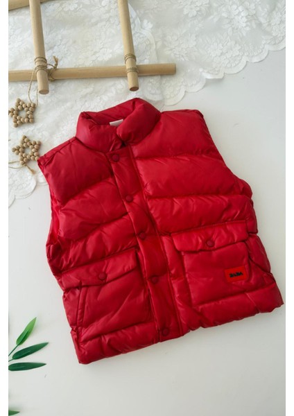 Cepli Unisex Çocuk Şişme yelek - Kırmızı