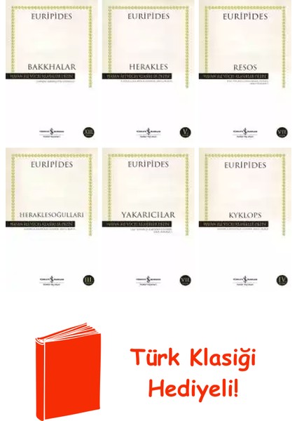 Euripides 6 Kitap Seti + Türk Klasiği Hediye
