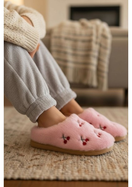 Kadın Günlük Terlik Peluş Içi Yünlü Kürklü Terlik Misafir Çeyiz Bohça Gelin Ev Terliği fiyatları