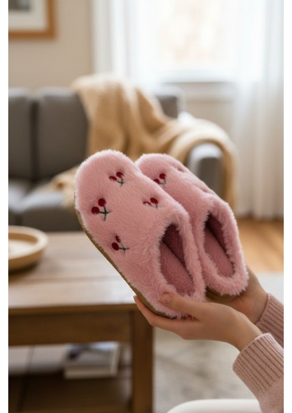 Kadın Günlük Terlik Peluş Içi Yünlü Kürklü Terlik Misafir Çeyiz Bohça Gelin Ev Terliği modelleri