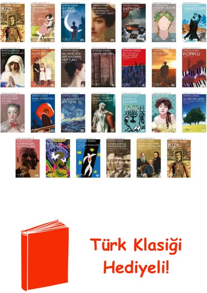 Stefan Zweig 27 Kitap Seti + Türk Klasiği Hediye