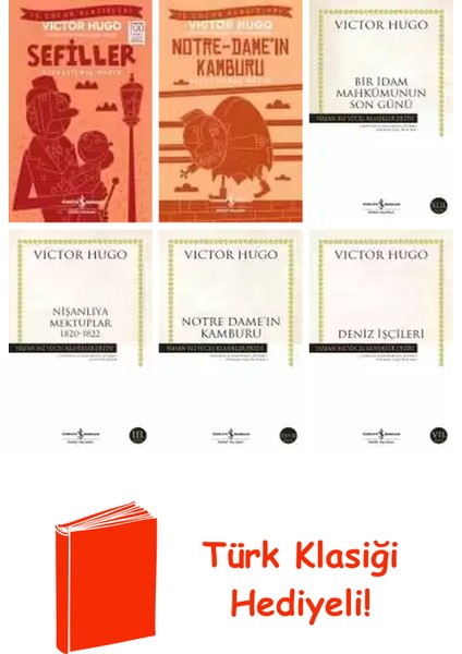 Victor Hugo 6 Kitap Seti + Türk Klasiği Hediye
