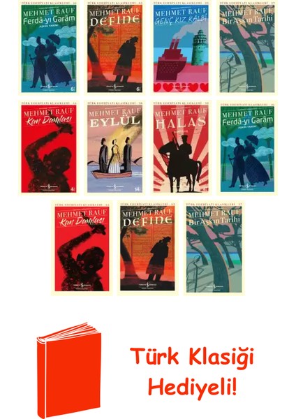 Mehmet Rauf 11 Kitap Seti + Türk Klasiği Hediye
