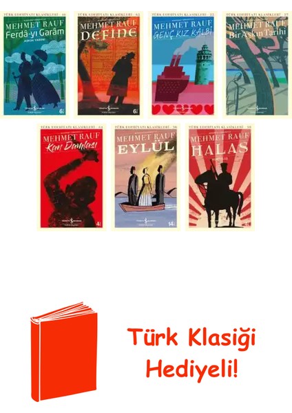 Mehmet Rauf 7 Kitap Seti + Türk Klasiği Hediye