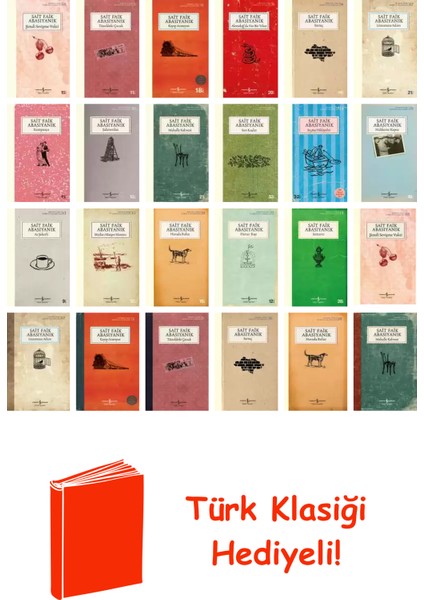 Sait Faik Abasıyanık 24 Kitap Seti + Türk Klasiği Hediye