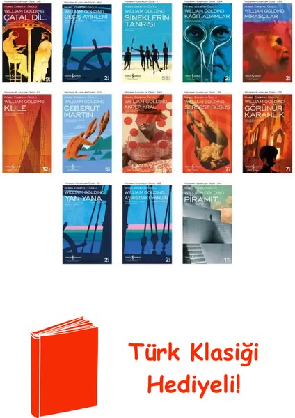 William Golding 13 Kitap Seti + Türk Klasiği Hediye