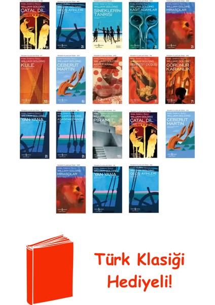 William Golding 18 Kitap Seti + Türk Klasiği Hediye