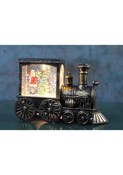 Seri B Kar Küresi Işıklı Yılbaşı Trenli