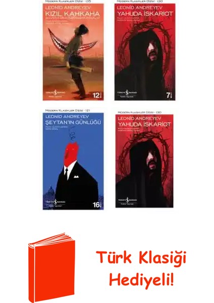 Leonid Andreyev 4 Kitap Seti + Türk Klasiği Hediye