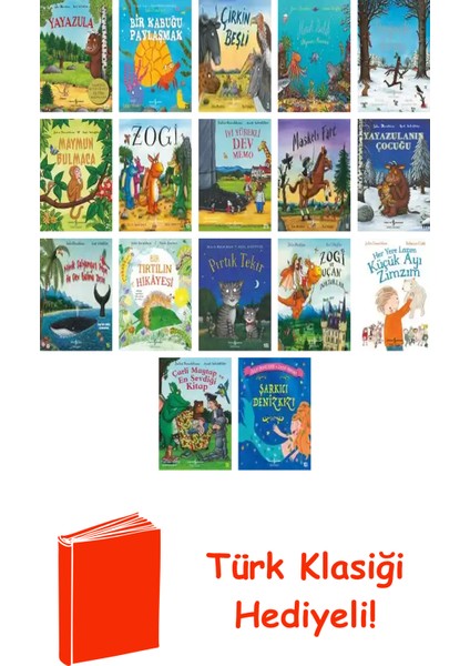Julia Donaldson 17 Kitap Seti + Türk Klasiği Hediye