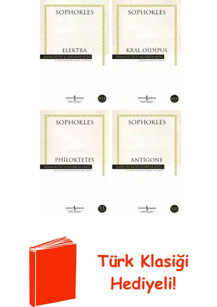 Sophokles 4 Kitap Seti + Türk Klasiği Hediye