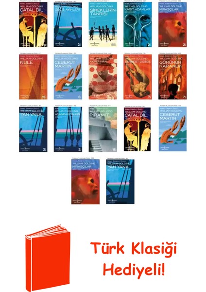 William Golding 17 Kitap Seti + Türk Klasiği Hediye