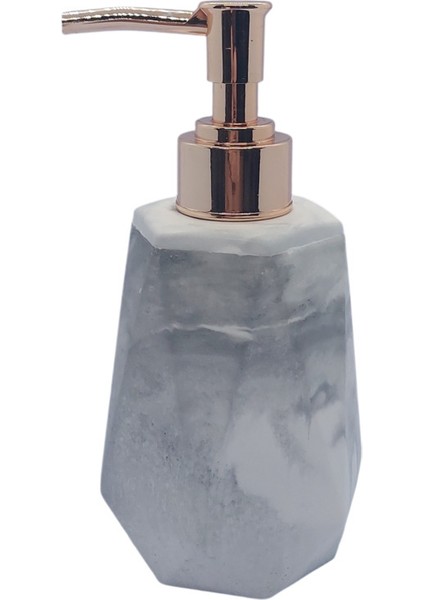 4 Lü Taş Banyo Seti Beyaz - Gri Mermer Desenli 4'lü Sabunluk Seti fiyatları