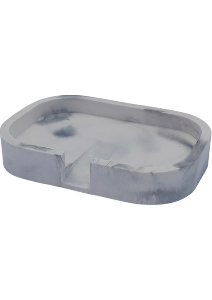 4 Lü Taş Banyo Seti Beyaz - Gri Mermer Desenli 4'lü Sabunluk Seti indirimleri