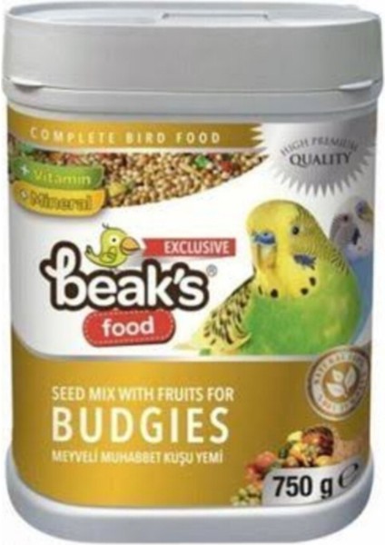 Beaks Meyveli Kuş Yemi 750GR.