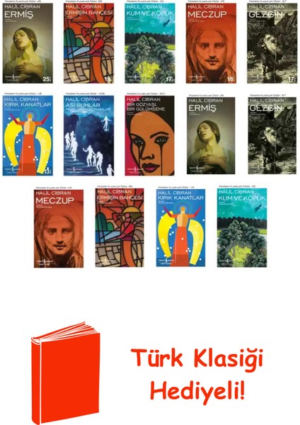 Halil Cibran 14 Kitap Seti + Türk Klasiği Hediye