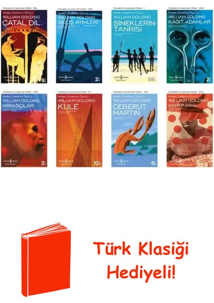William Golding 8 Kitap Seti + Türk Klasiği Hediye