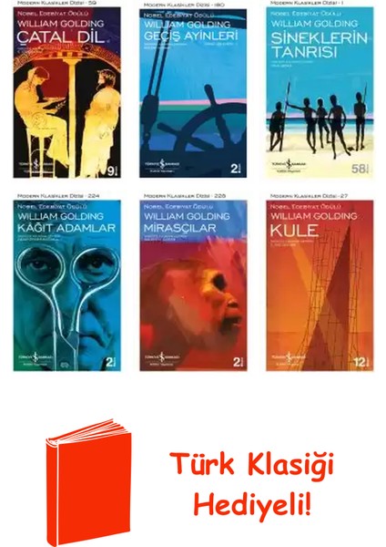 William Golding 6 Kitap Seti + Türk Klasiği Hediye