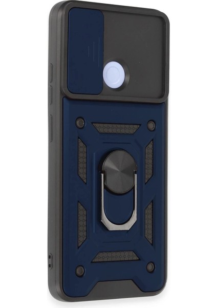 Bfs Xiaomi Redmi 12C Kılıf Pars Lens Yüzüklü Silikon - Lacivert fiyatları