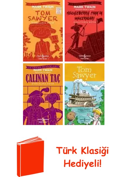Mark Twain 4 Kitap Seti + Türk Klasiği Hediye