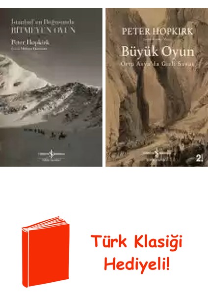 Peter Hopkirk 2 Kitap Seti + Türk Klasiği Hediye