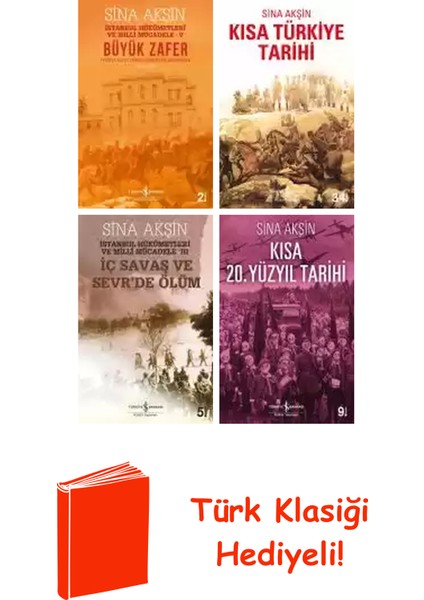 Sina Akşin 4 Kitap Seti + Türk Klasiği Hediye