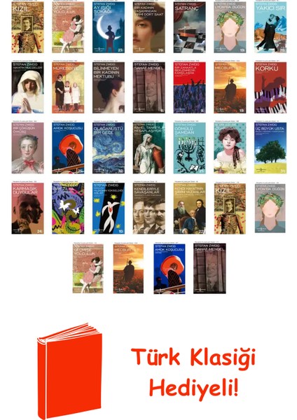 Stefan Zweig 32 Kitap Seti + Türk Klasiği Hediye