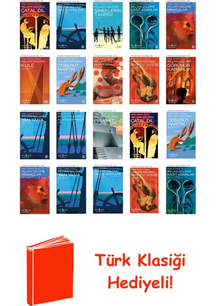 William Golding 20 Kitap Seti + Türk Klasiği Hediye