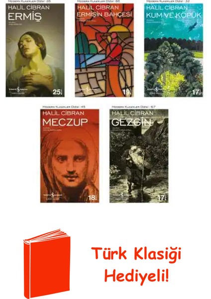 Halil Cibran 5 Kitap Seti + Türk Klasiği Hediye