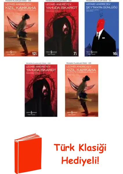 Leonid Andreyev 5 Kitap Seti + Türk Klasiği Hediye