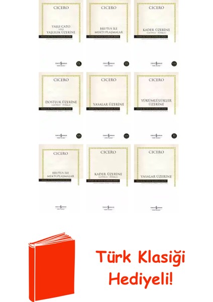 Marcus Tullius Cicero 9 Kitap Seti + Türk Klasiği Hediye