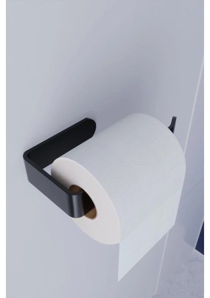 Paslanmaz Yapışkanlı Lüks Tasarım Lamalı Tuvalet Kağıtlığı Ev Banyo Düzenleyici