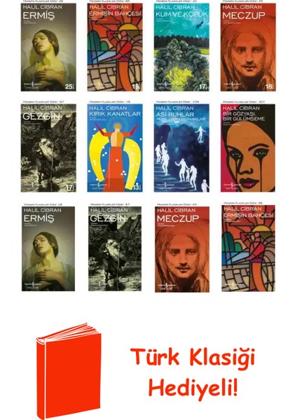 Halil Cibran 12 Kitap Seti + Türk Klasiği Hediye