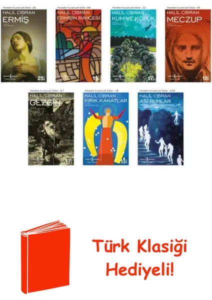 Halil Cibran 7 Kitap Seti + Türk Klasiği Hediye